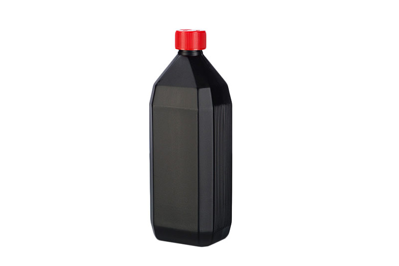 1-Liter-PE-Flasche, schwarz